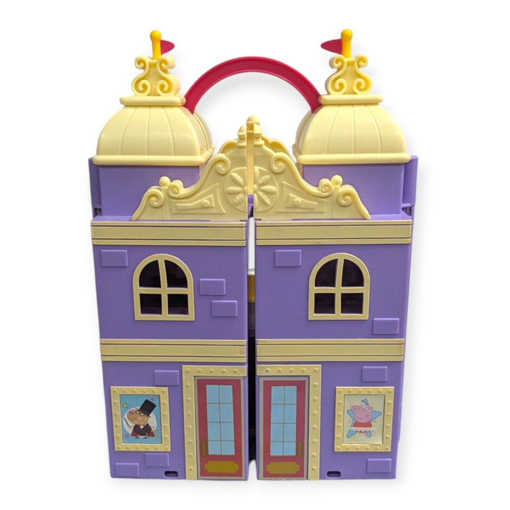 Peppa Pig Foldable Purple‎ Castle Playhouse Jazwares Theater Stage Toy 97086